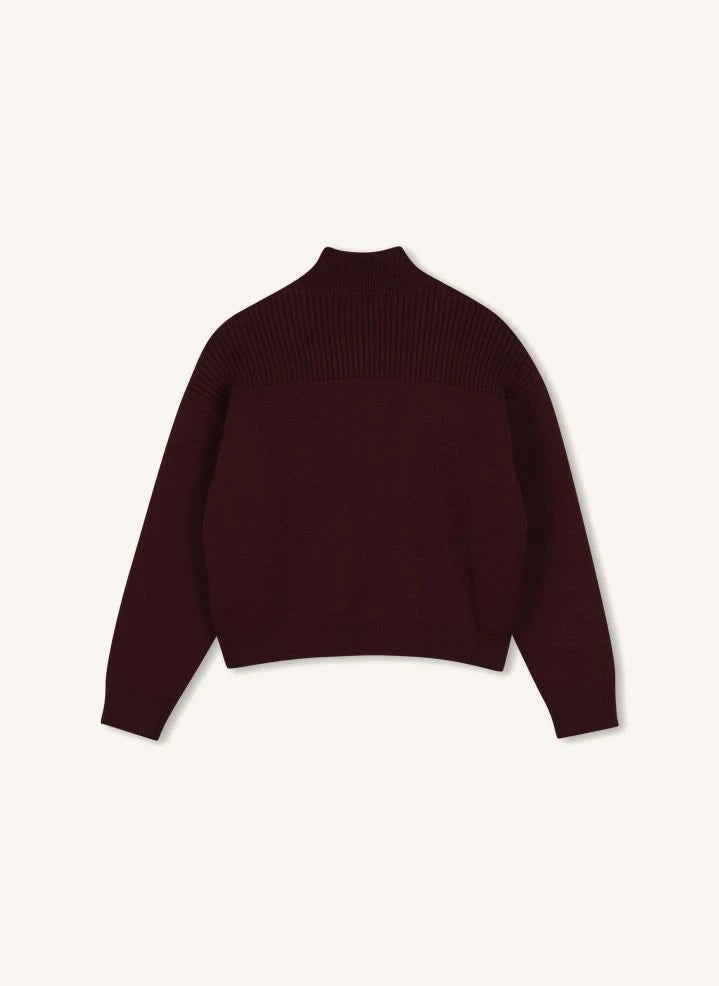 Chloé - Rollkragenpullover aus Bio-Baumwolle | Lila