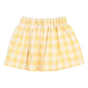 Búho - Gingham Seersucker etek | Sarı