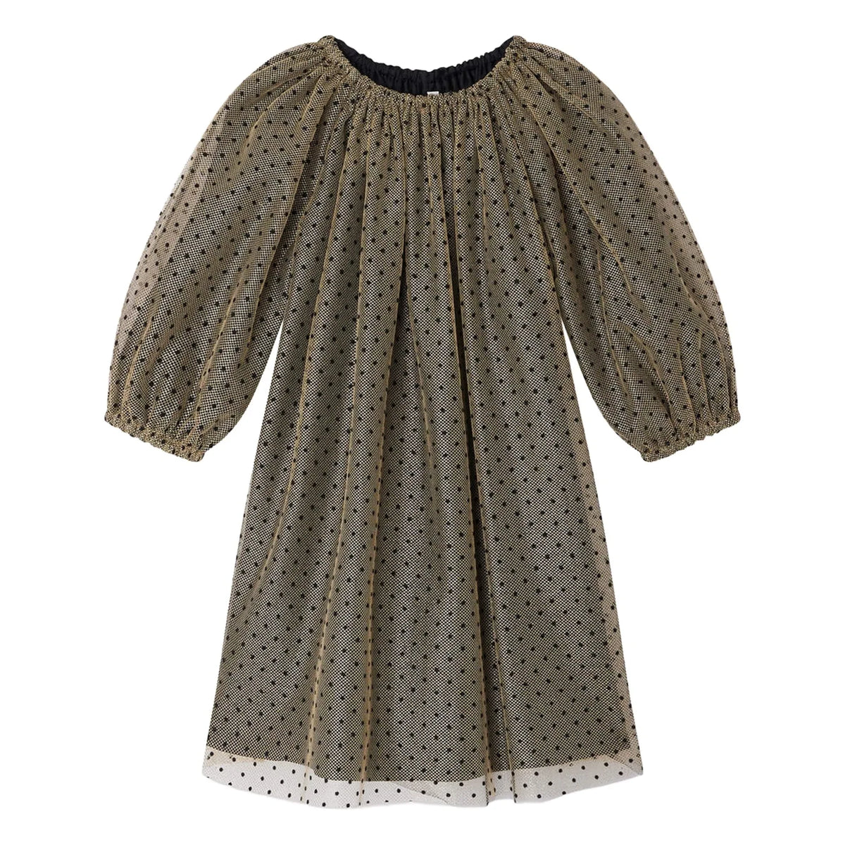 Bonpoint - Vestido Just Tulle Flocke | Or