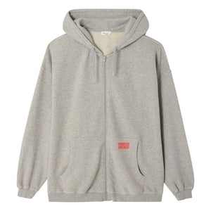 American Vintage - Kapuzen-Sweatshirt mit Reißverschluss | Grau meliert