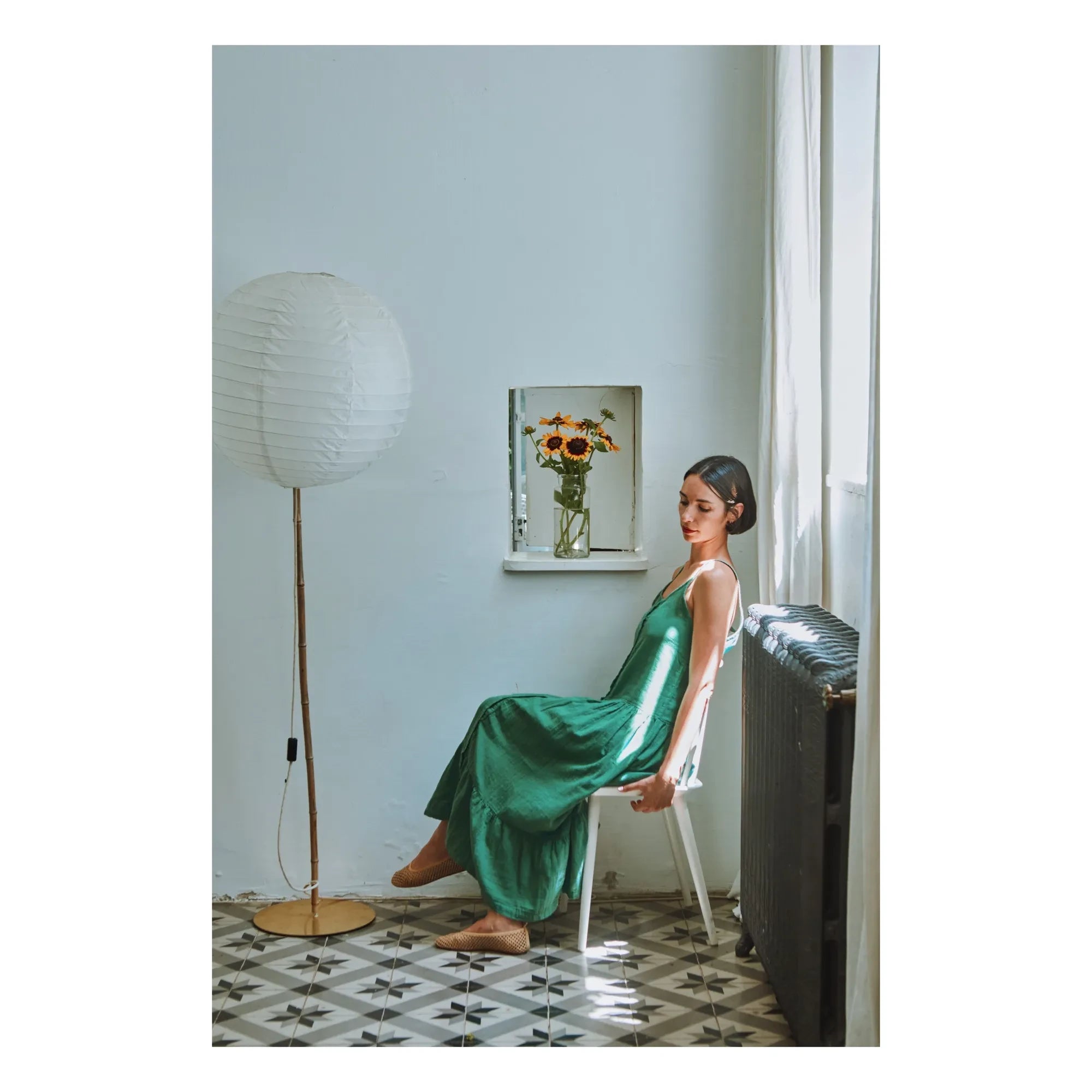 Poudre Organic - Celosie Kleid | Waldgrün