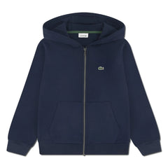 Lacoste - Sudadera con Capucha y Cremallera con Logotipo | Azul Marino