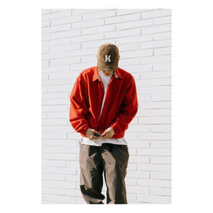 Kappy - Gorra de terciopelo con logo | Marrón
