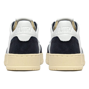 Autry - Medalist Düşük Deri ve Süet Sneakers | Petrol Mavisi