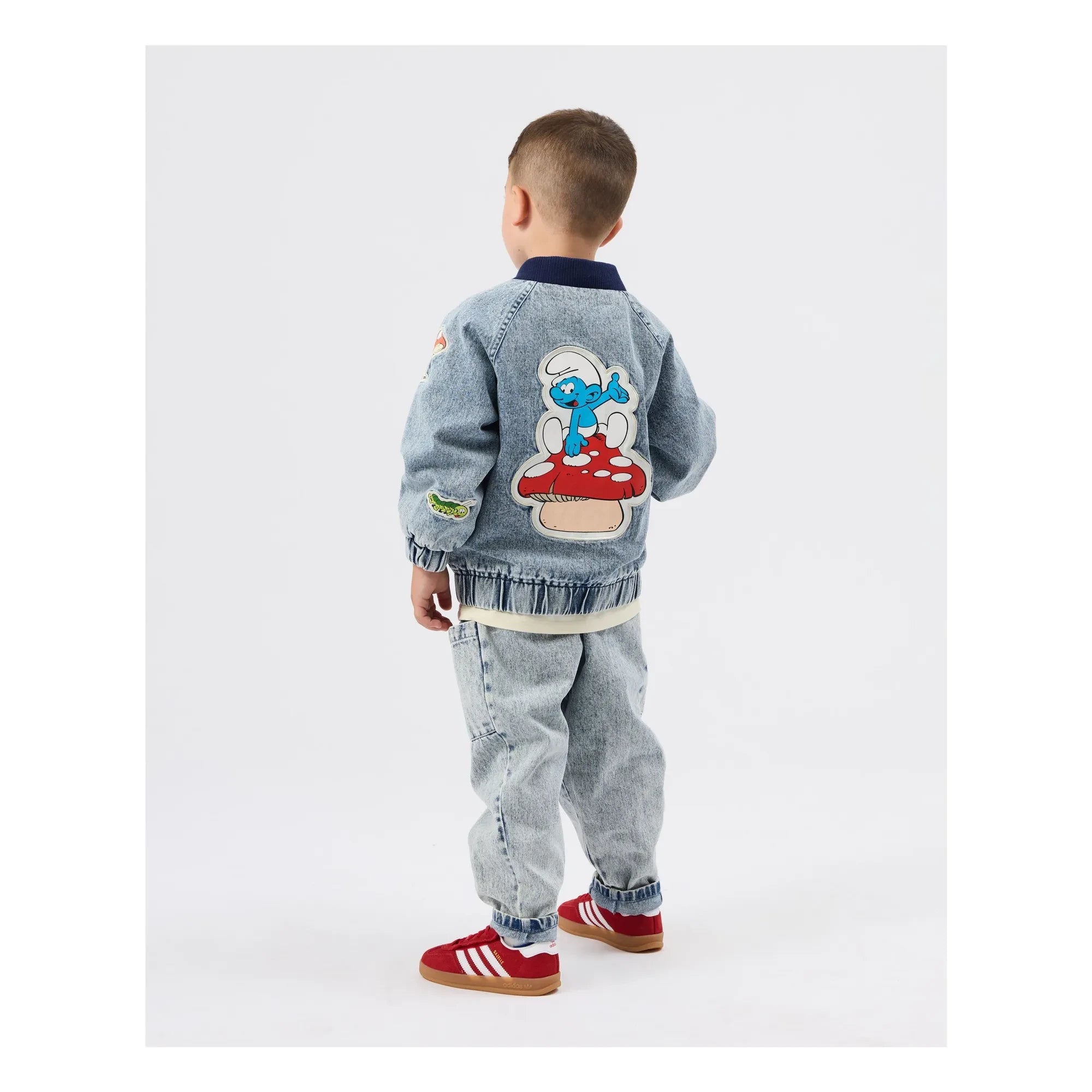Goldie + Ace - Denim Jacket - Goldie + Ace x Schtroumpfs | Blue