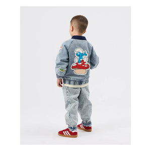 Goldie + Ace - Denim Jacket - Goldie + Ace x Schtroumpfs | Blue