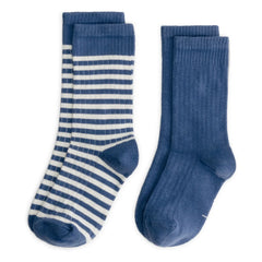 Gray Label - Set de 2 Calcetines Acanalados | Azul