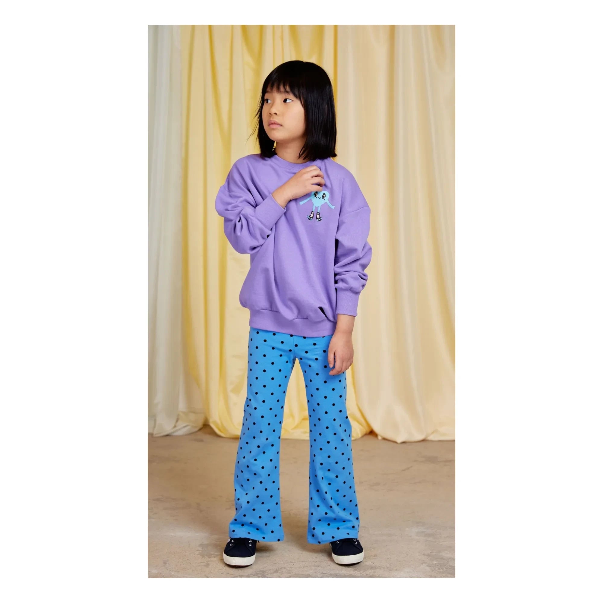 Mini Rodini - Sweat Heart Bio-Baumwolle | Lila
