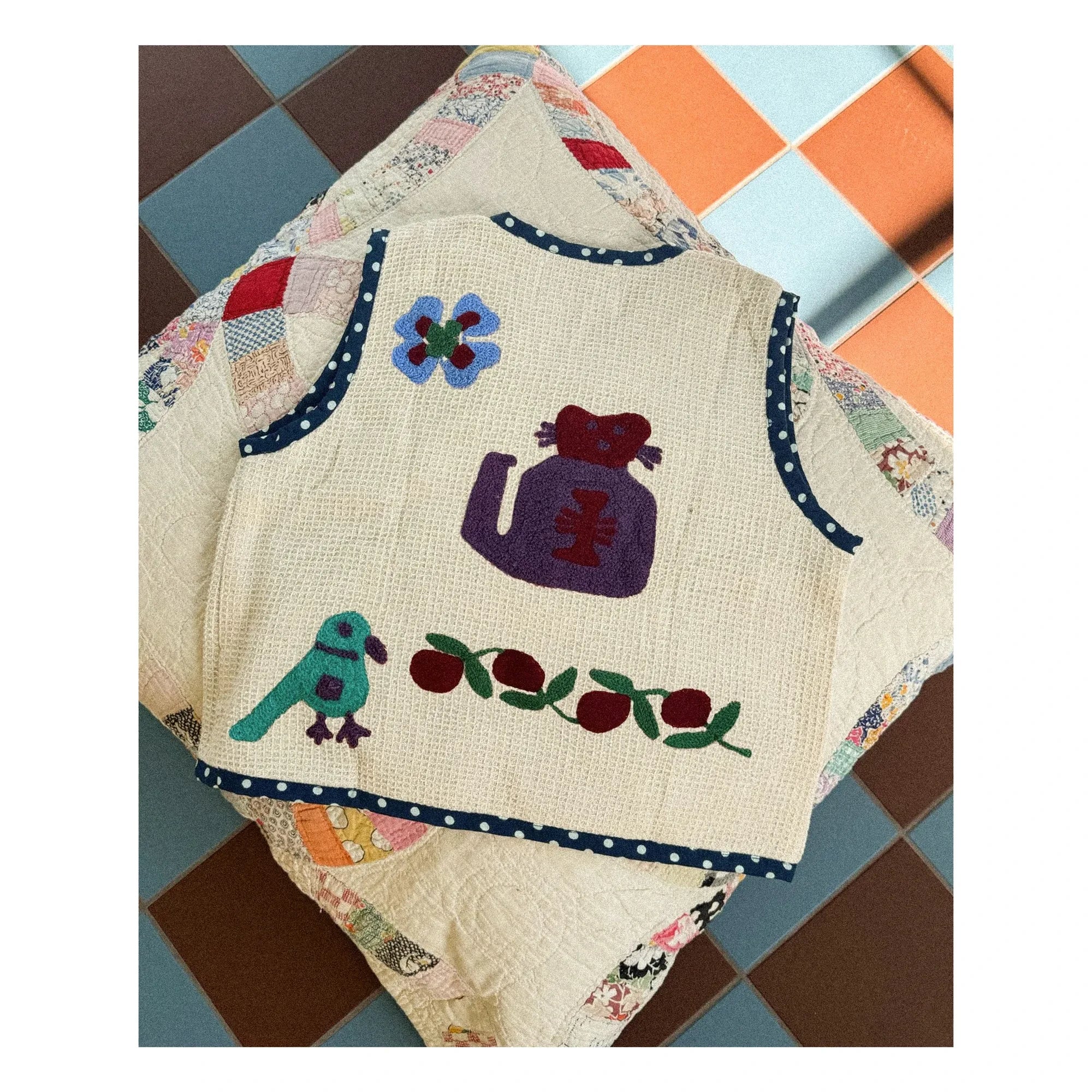 SISSEL EDELBO - Clio Organic Cotton Sleeveless Jacket - Kids Collection | Ivory