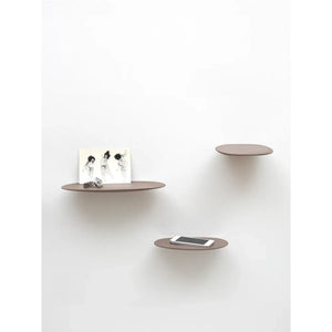 Moustache - Isola Ceramic Shelf, Studio Brichetziegler - 3-piece Set | Matte brown