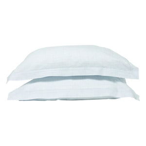 Scarlette Ateliers - Paul Handwoven Cotton Pillowcase - Set of 2 | Light Blue