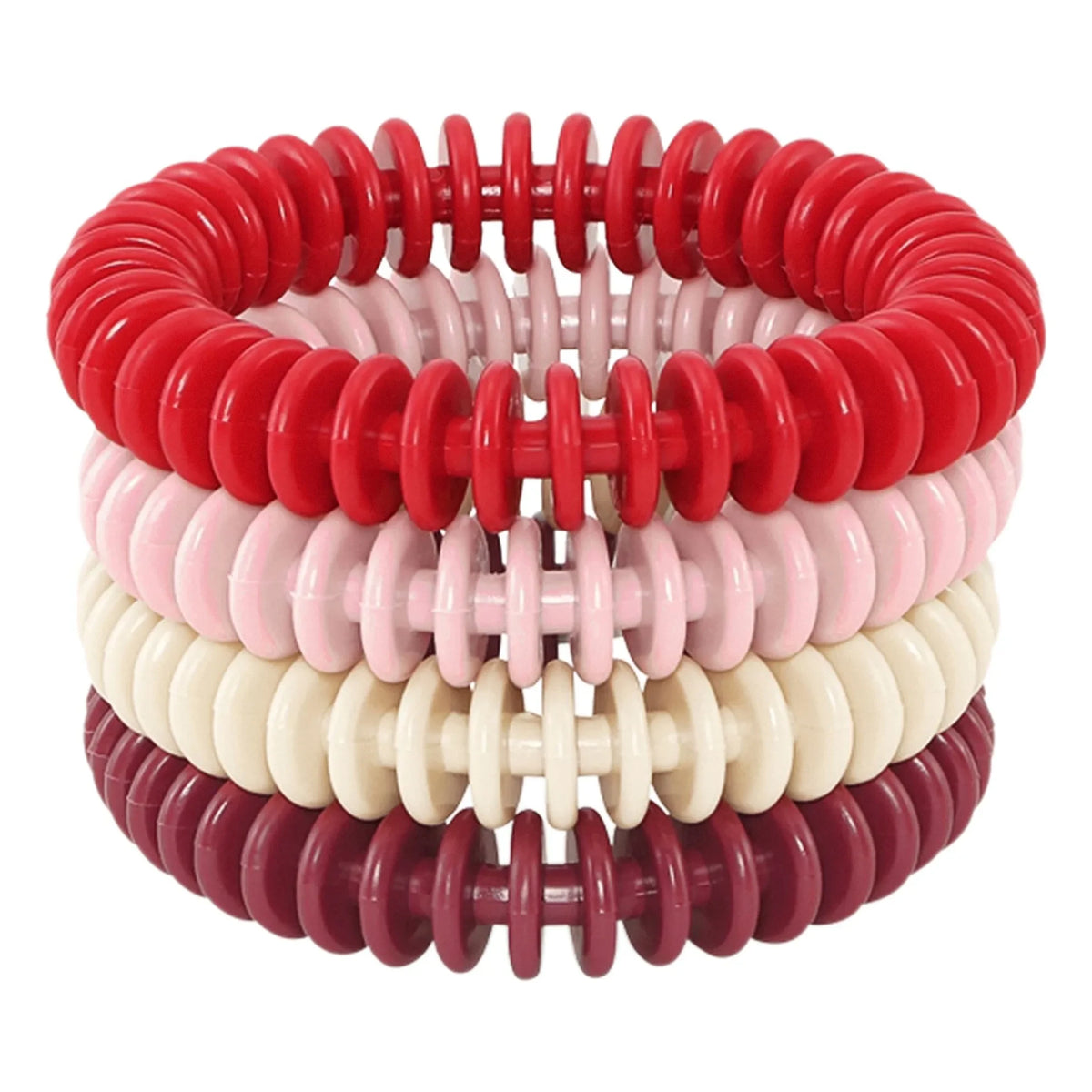 Petites Pommes – Albert Taucherringe – 4er-Set | Rot
