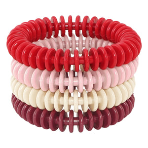 Petites Pommes – Albert Taucherringe – 4er-Set | Rot
