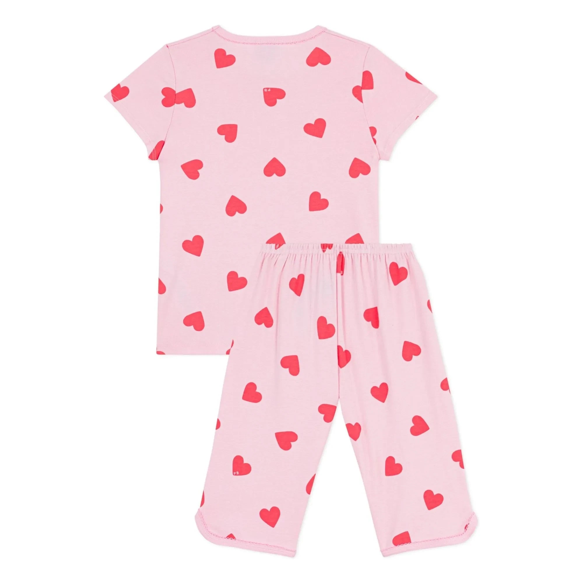 Petit Bateau - Kalpli Capri Pijama | Pembe