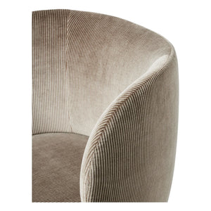 Ferm Living - Rico Samt-Bürostuhl | Grau