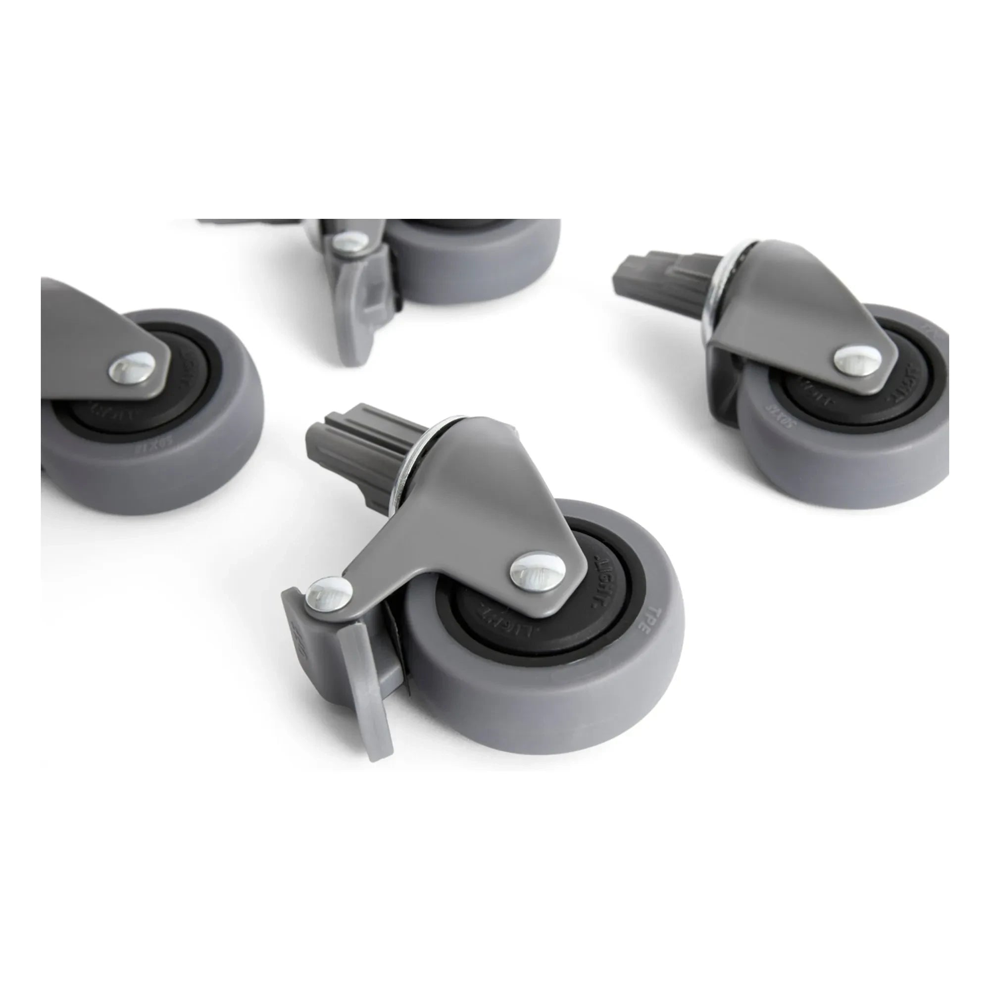 Hay - Crate Rollen für faltbare Kiste - 4er-Set | Grau