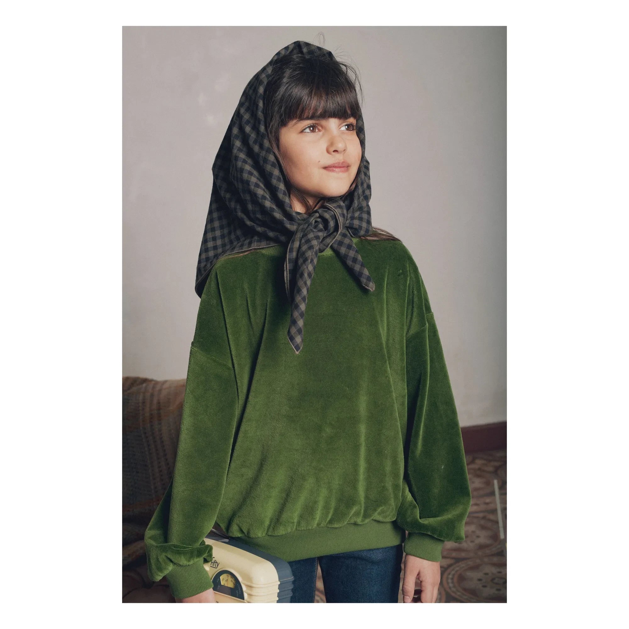 Marlot Paris - Maxime Velours sweatshirt | Yeşil