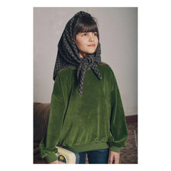 Marlot Paris – Maxime Velours Sweatshirt | Grün