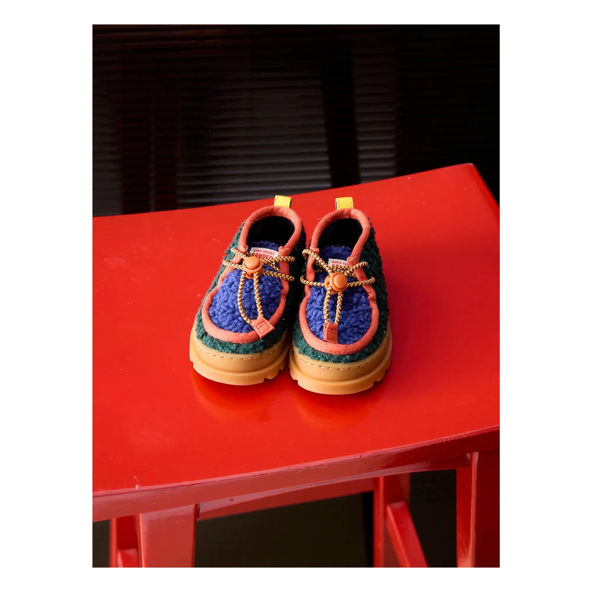 Bobo Choses - Wallabee Sherpa Derby Schuhe - Bobo Choses x Camper | Grün