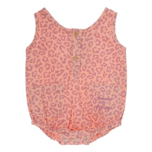 Tocoto Vintage - Leopardenstrampler | Koralle