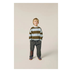 The Campamento - Çizgili sweatshirt | Haki