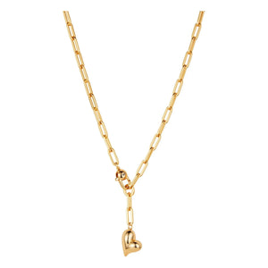 Jenny Bird - Pofuduk Kalp Kolye | Gold