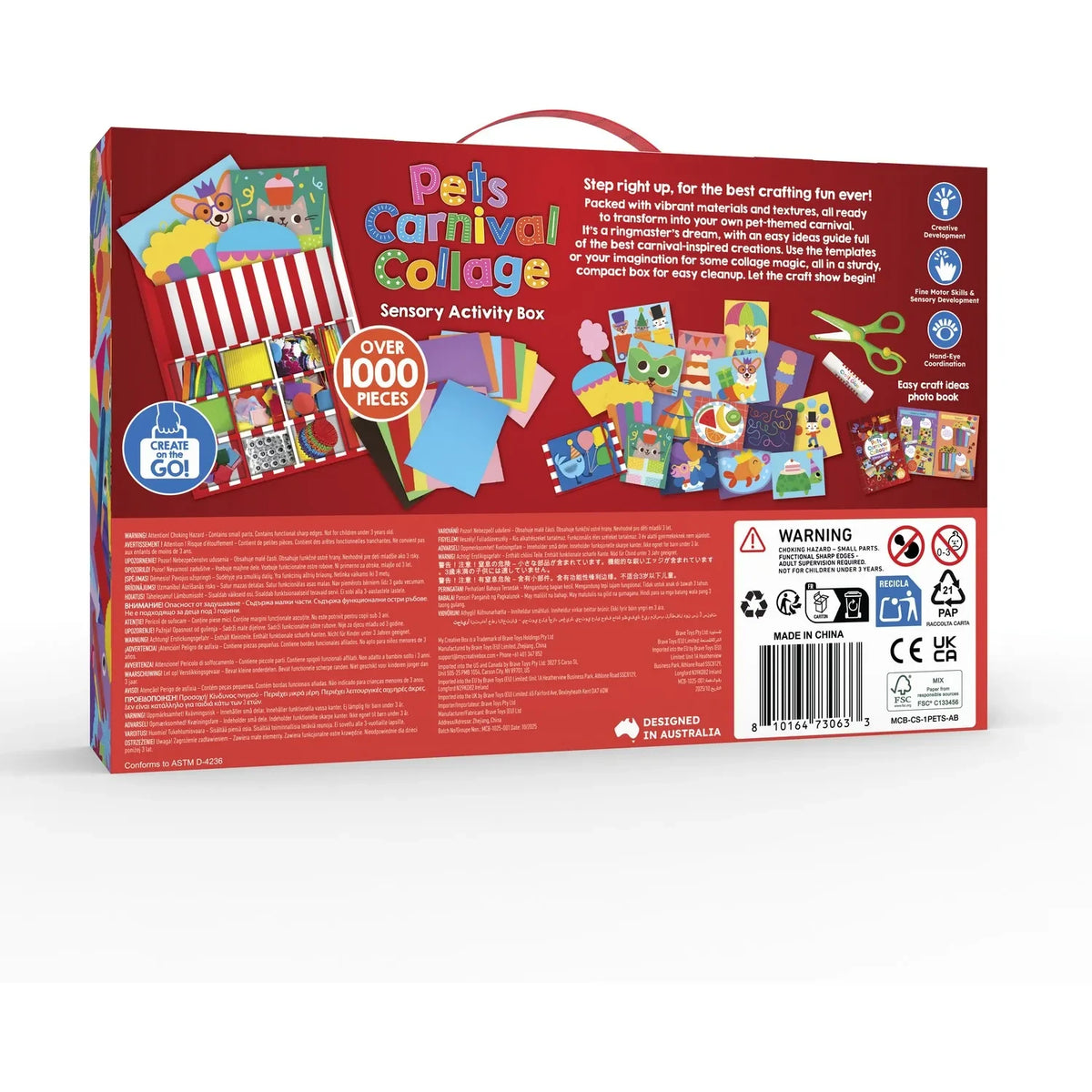My Creative Box - Kit de collage creativo - Carnaval de animales