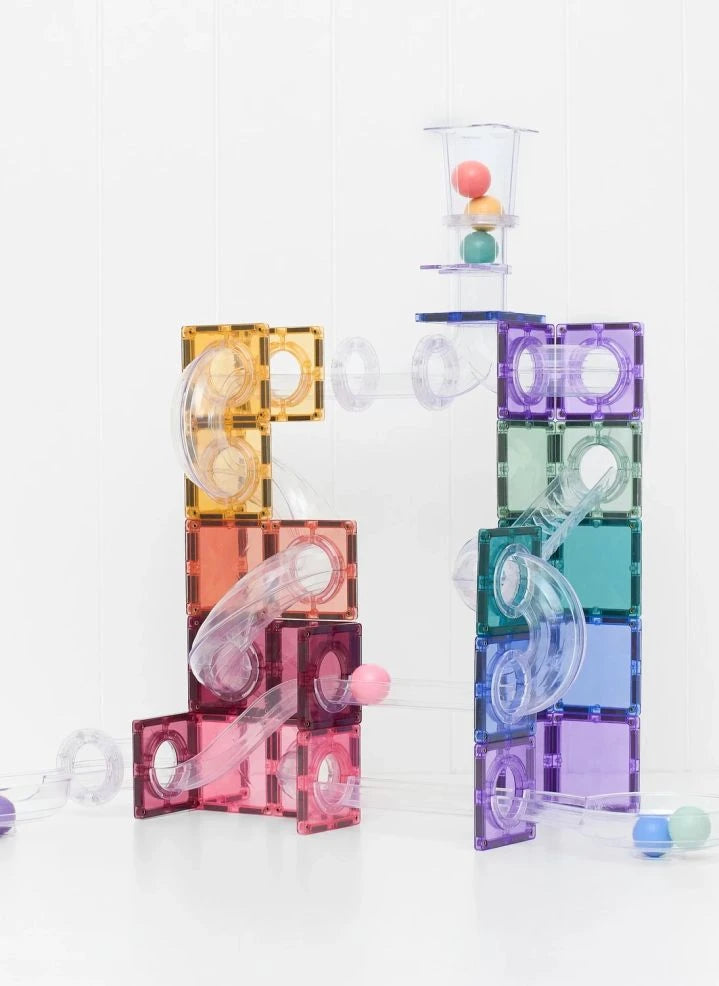 Connetix - Pastell 114 Teile Balllauf-Set