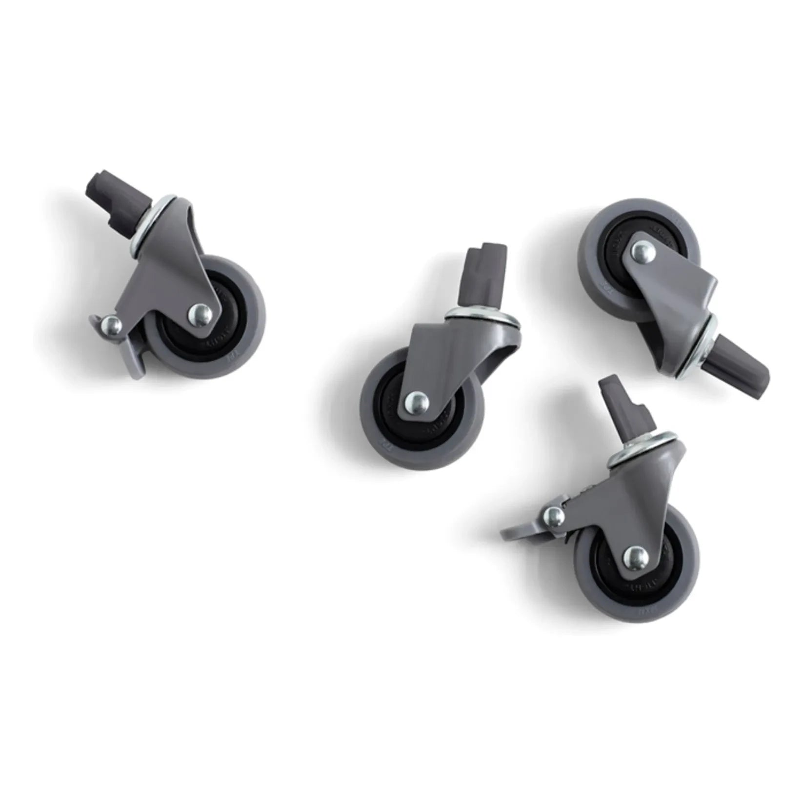 Hay - Crate Rollen für faltbare Kiste - 4er-Set | Grau