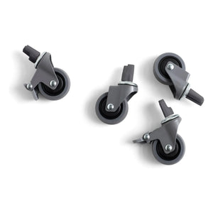 Hay - Crate Rollen für faltbare Kiste - 4er-Set | Grau