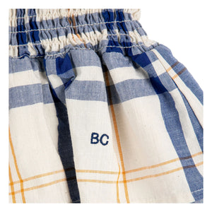 Bobo Choses - Tartan Skirt Organic cotton | White