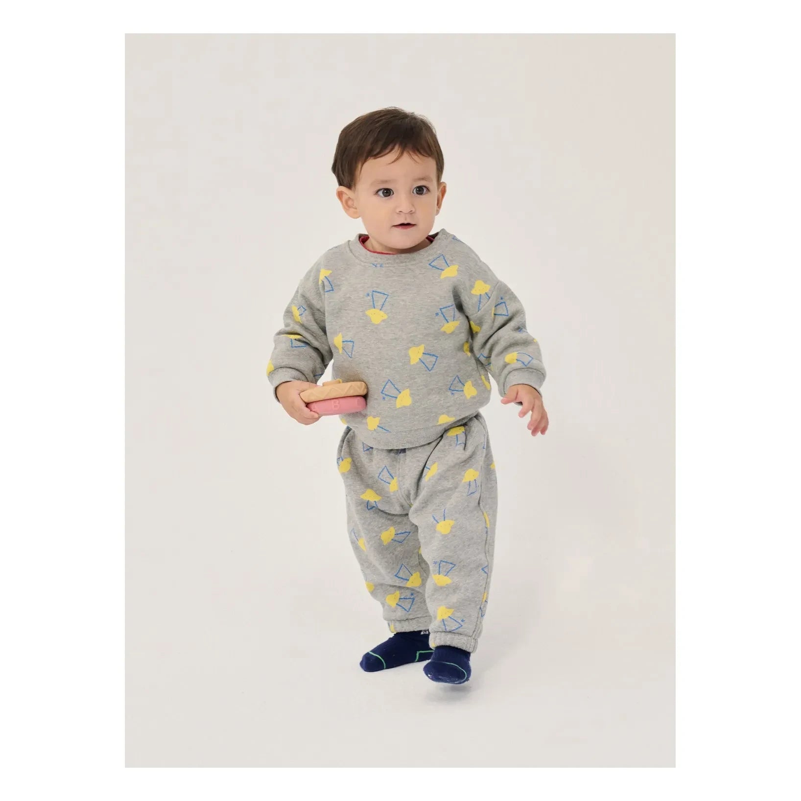 Bobo Choses - Jogger saucers Organik Pamuklu Bebek | Kırçıl gri