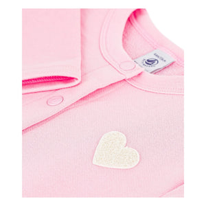 Petit Bateau - Uni Molleton Jacke | Rosa