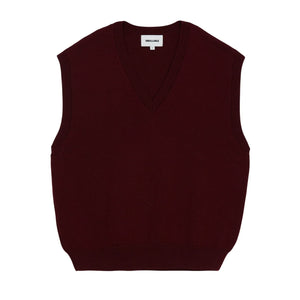 Smallable Woman - Elina Sleeveless Merino Wool Sweater | Maroon