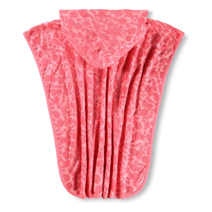 Molo – Strukturierte Früchte Strandponcho | Koralle