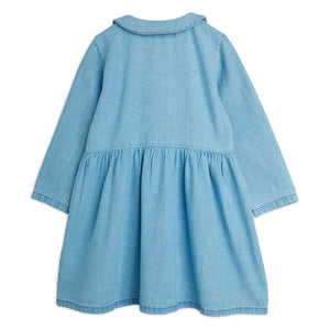 Mini Rodini - Bio-Baumwoll-Denim-Hasenkleid | Blau