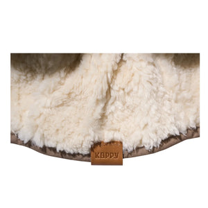 Kappy - Ushanka de doble cara de tela Ripstop | Beige