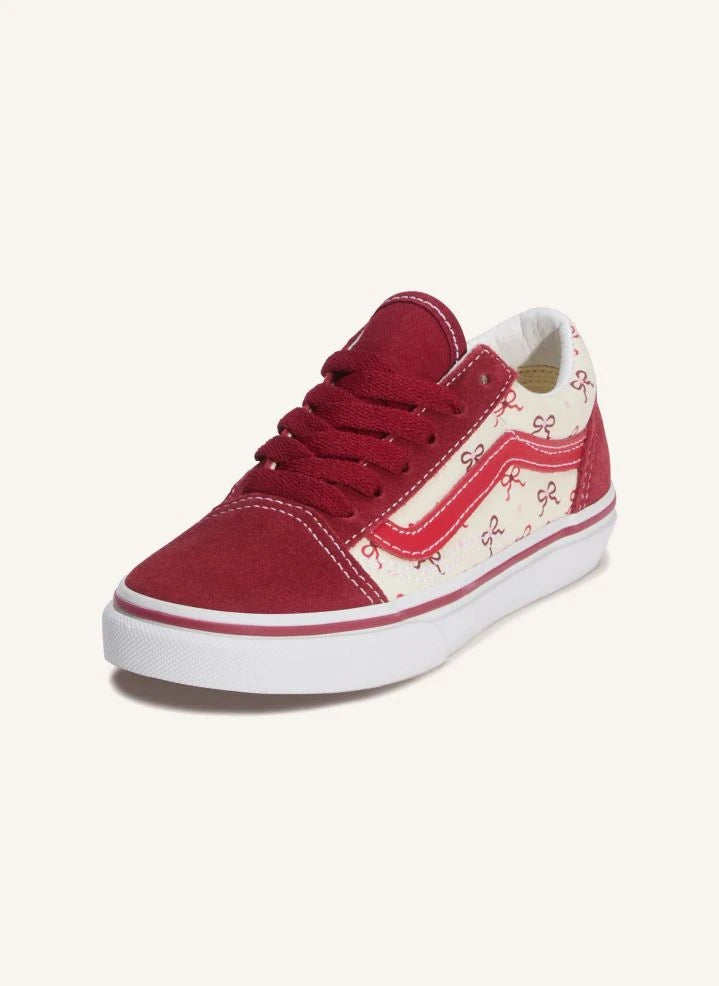 Vans - Old Skool Bağcıklı Düğümlü Sneakerlar | Kırmızı