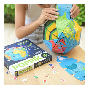 Poppik - Flaggen-Bastelset mit Globus