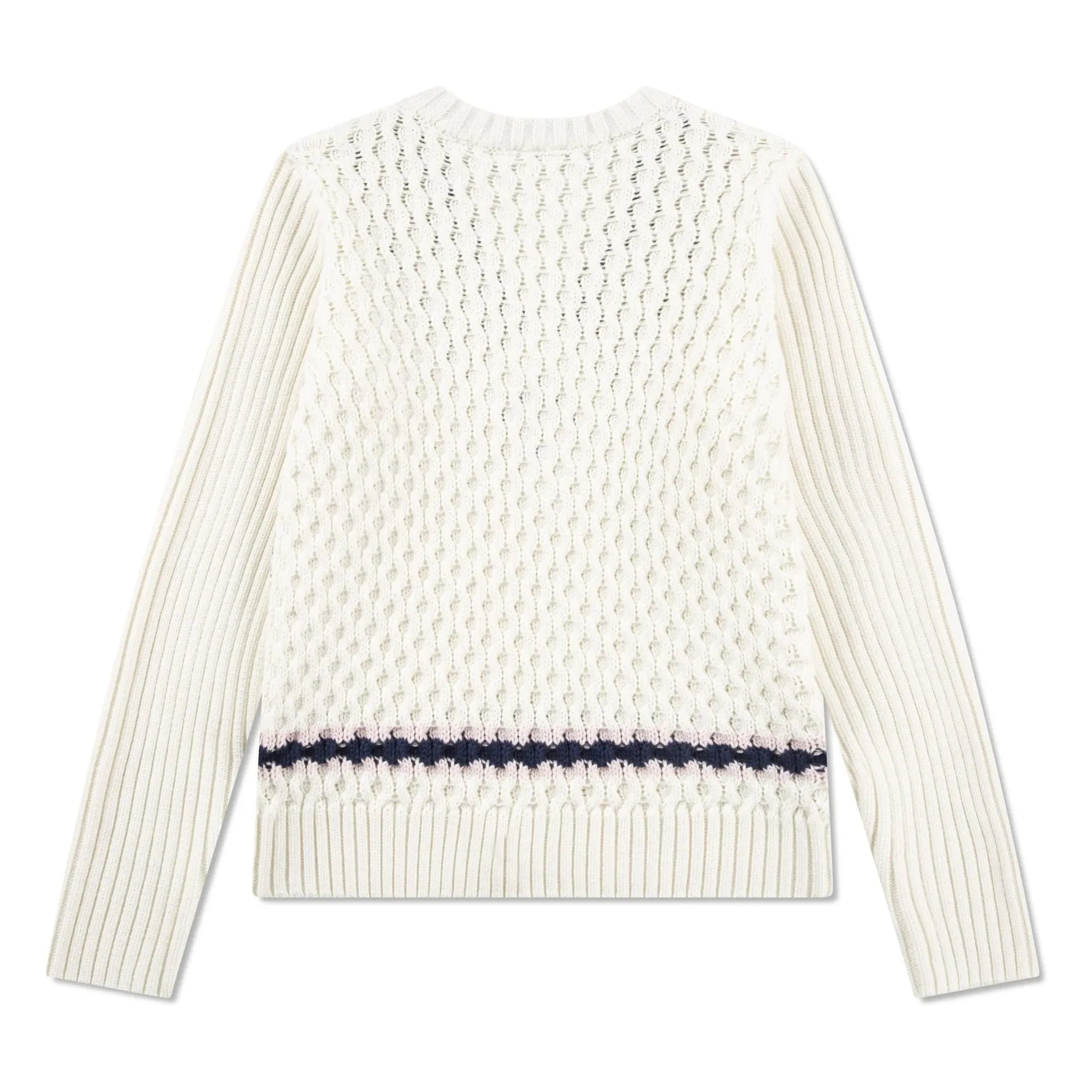 Lacoste – Pullover aus Bio-Baumwolle mit Zopfmuster | Ecru