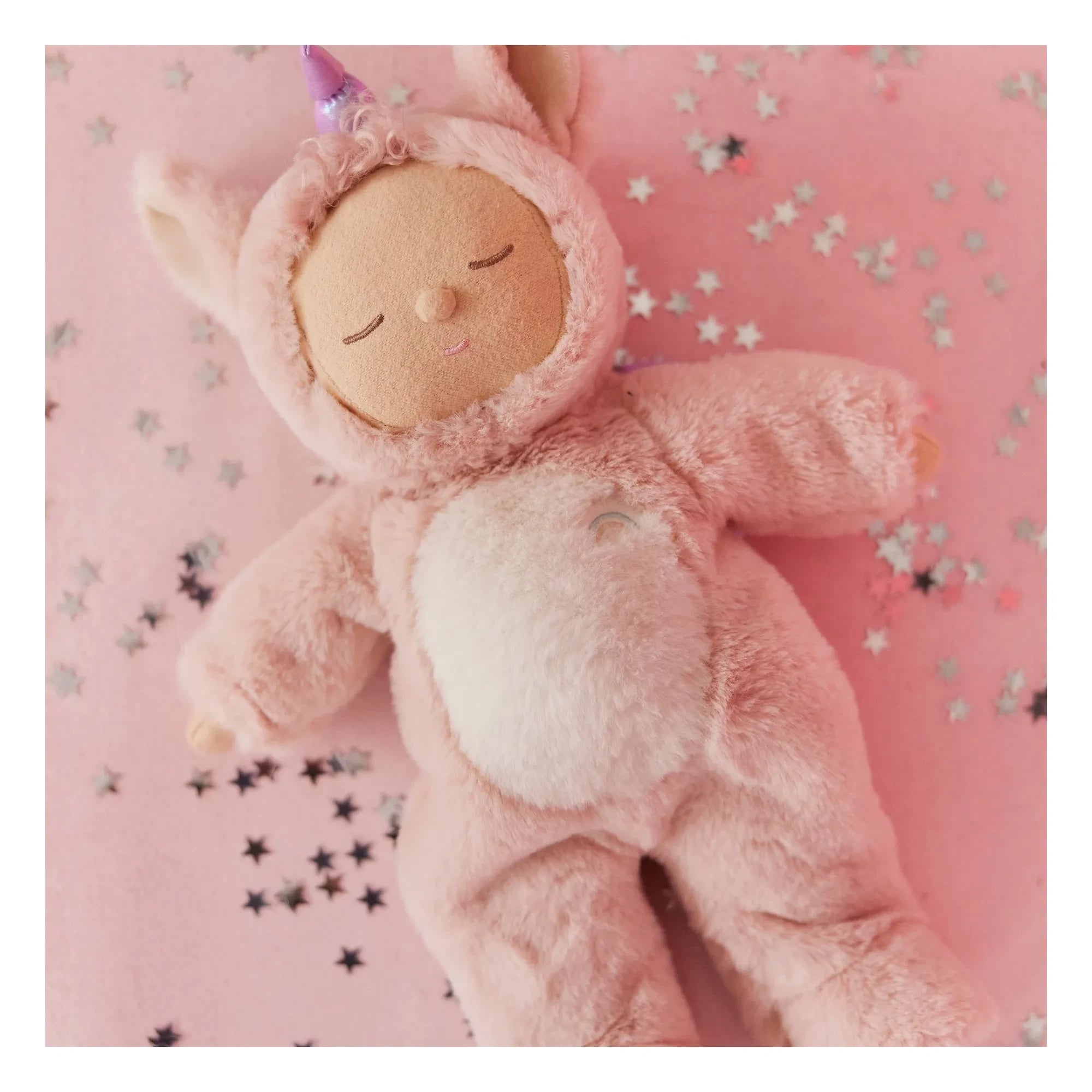 Olli Ella - Cozy Dinkum Einhorn Spielzeugpuppe | Rosa
