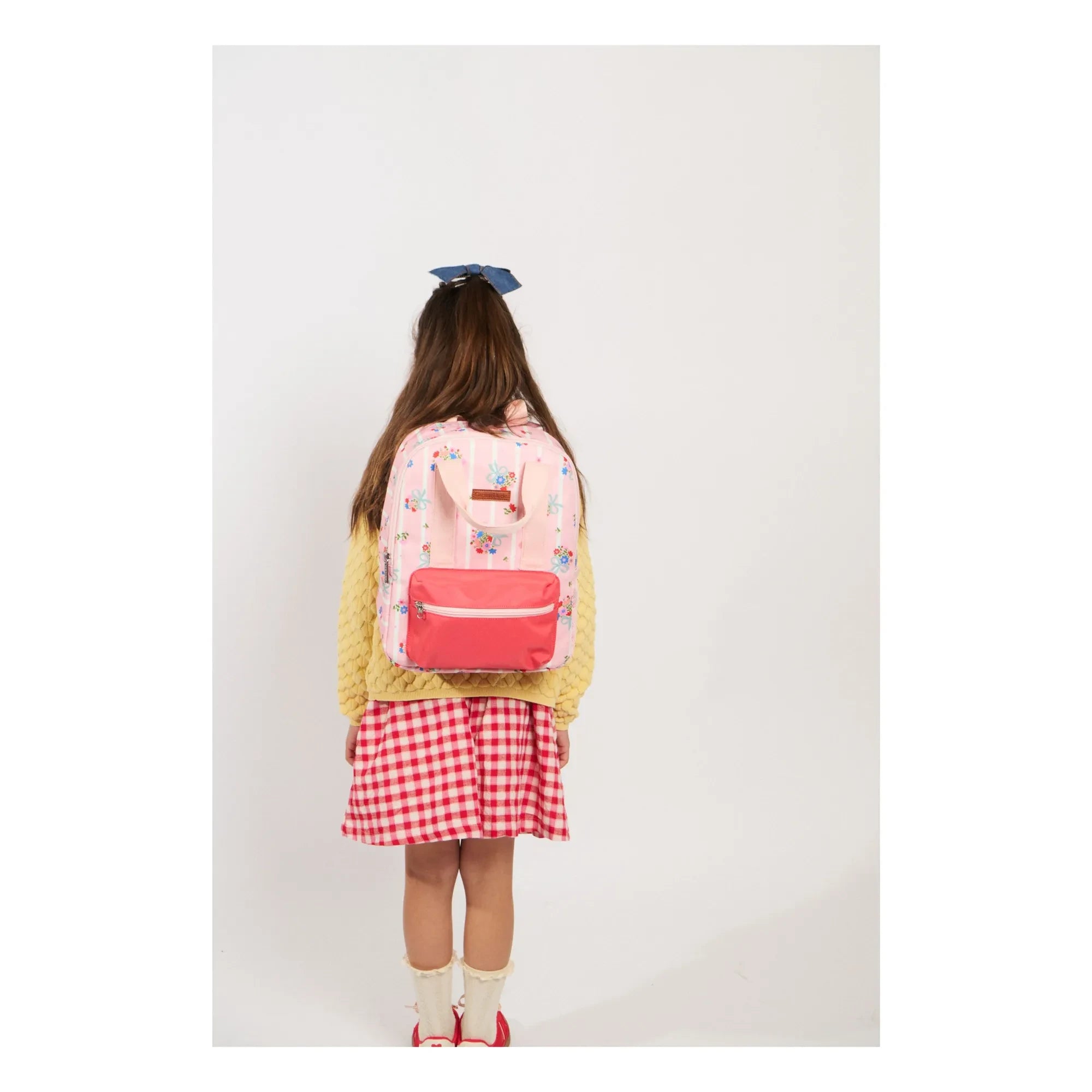Caramel & Cie - Coral Renkli Blossom Küçük Sırt Çantası
