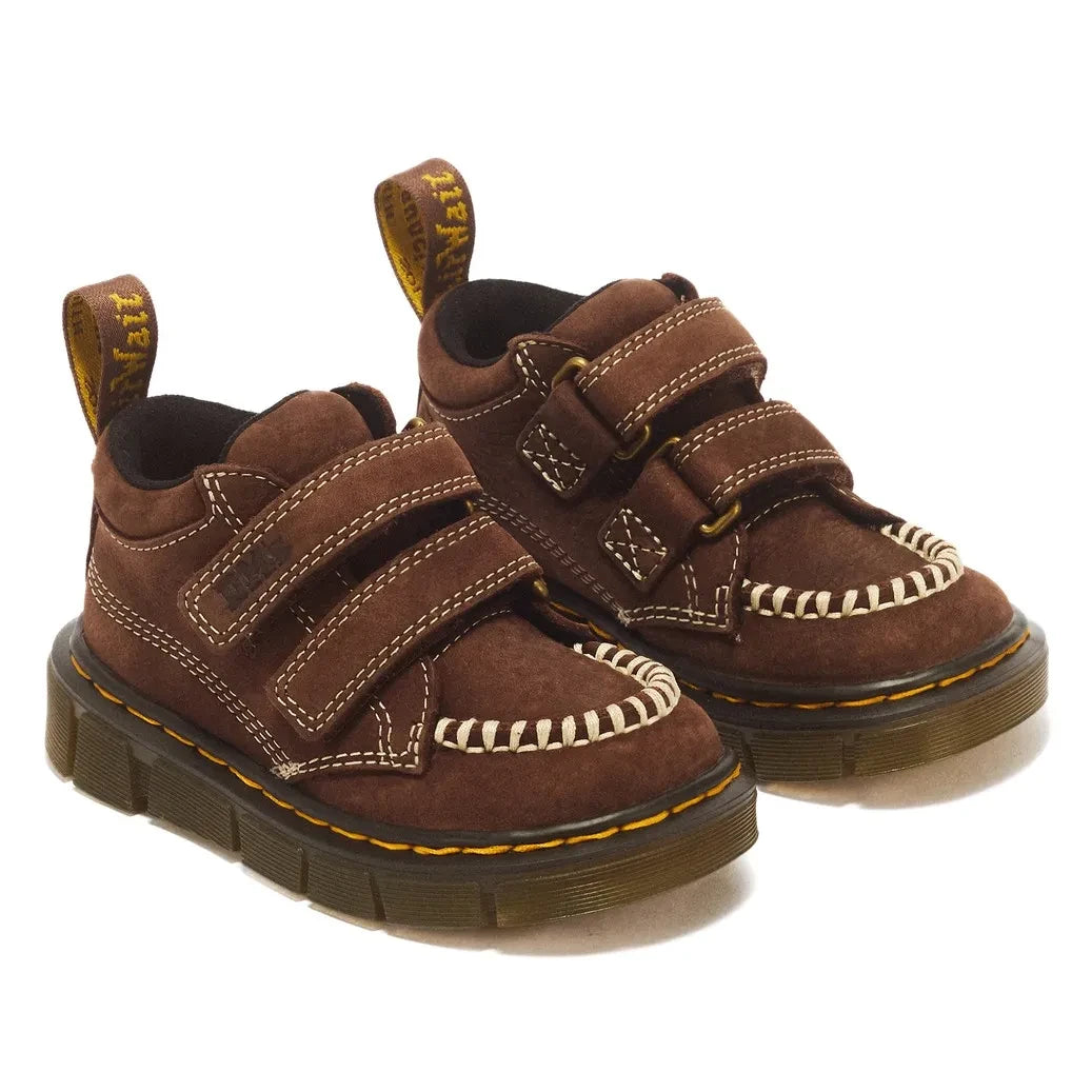 Dr Martens - Zapatos Raffe T con marcas | Marrón