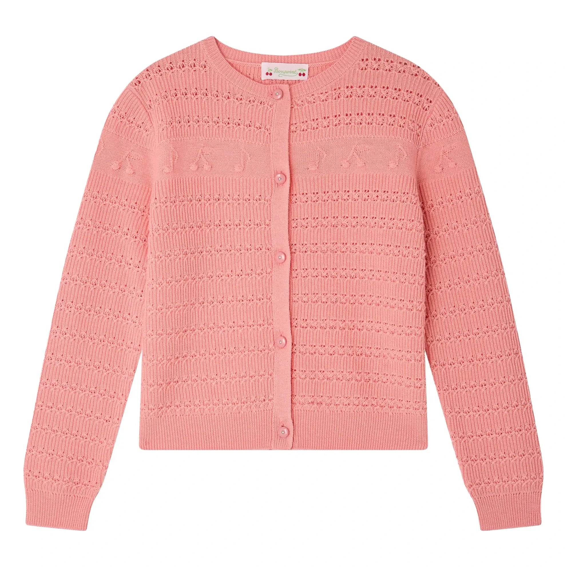 Bonpoint - Mia Wool Cardigan | Candy pink