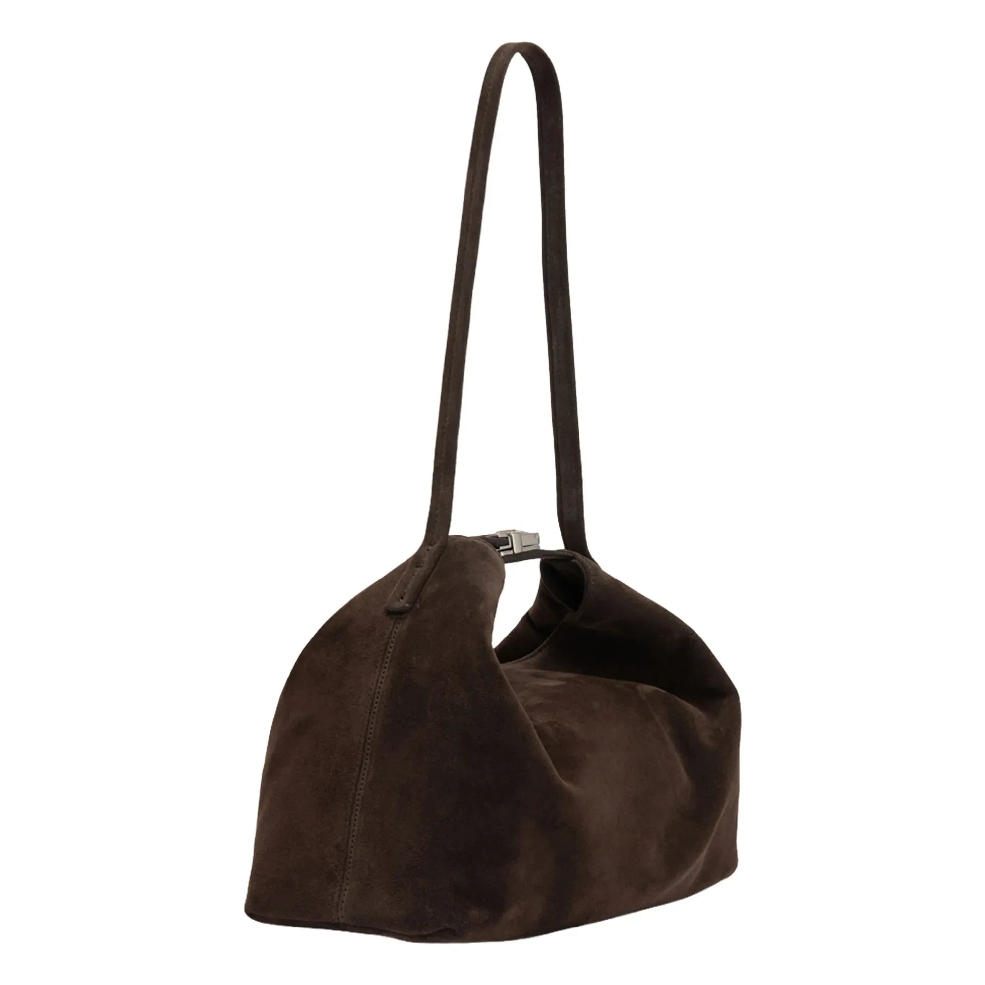 BY FAR - Bea Suede Bag | Brown