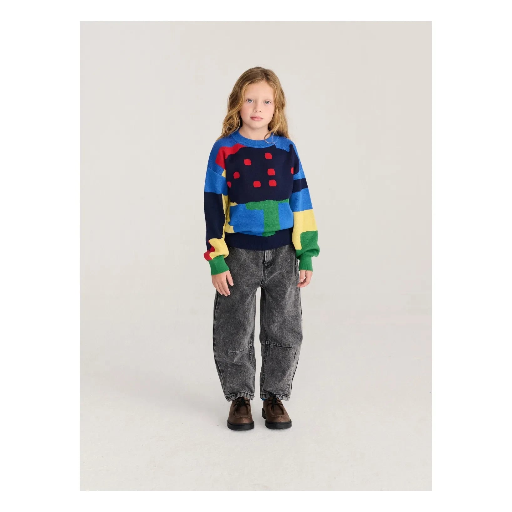 Bobo Choses - Washed Organic Cotton Jeans | Black