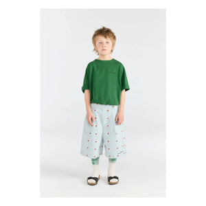 The Animals Observatory - Collie Smile T-Shirt Organic Cotton | Chrome Green