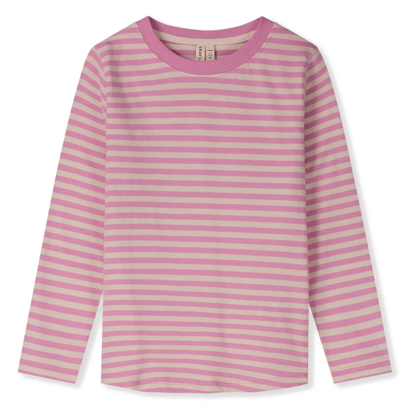 Gray Label - Çizgili organik pamuklu tişört | Pembe