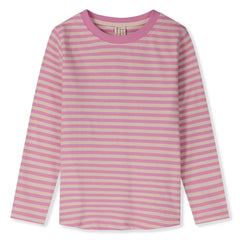 Gray Label - Çizgili organik pamuklu tişört | Pembe