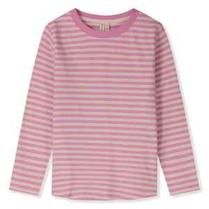 Gray Label - Çizgili organik pamuklu tişört | Pembe